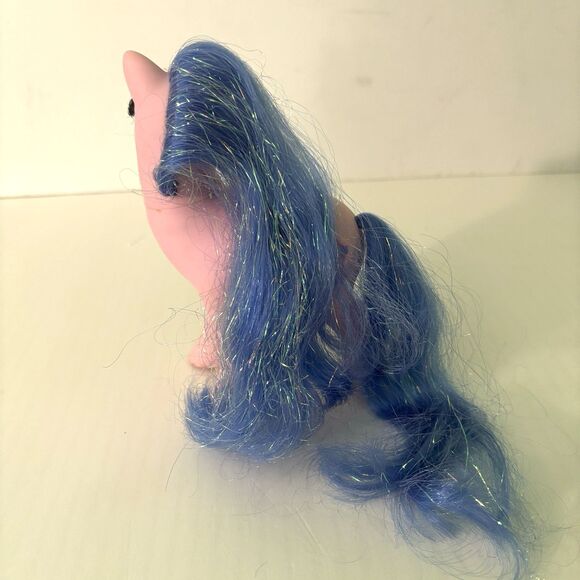 My Little Pony MLP G1 Princess Pony Eyelashes Blue Pink 1991 China Hasbro - Picture 5 of 10